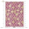 Moroccan clover, Moroccan mosaic collection, oriental mosaic, pink and gold, universal theme, wallpaper pattern, Kollektion Marokkanisches Mosaik, Marokkanisches Kleeblatt, orientalisches Mosaik, orientalischer Stil